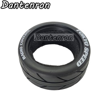 1/10 On Road Tires RC Soft Rubber Street Touring Tyres OD 65mm For 1:10 Rally Racing Drift Car Tamiya TT01 TT02 XV01 TA06 A959 PTG2 HPI KYOSHO HSP PTG2 Traxxas RC On-Road Wheels Rims 4PCS