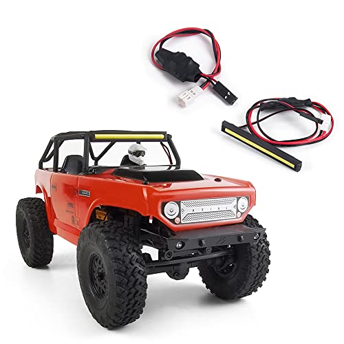 LED Light Bar RC Roof Rack Lamp White Color for 1/24th AXIAL SCX24 Deadbolt AXI90081 RC Truck Car Upgrades