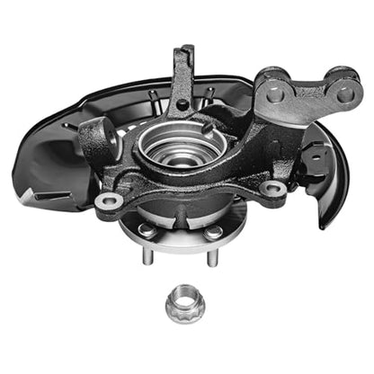 Detroit Axle - AWD 3.5L Front Steering Knuckles & Wheel Hub Bearings Outer | Tie Rod Ends Replacement for 2008-2013 Toyota Highlander - 4pc Set - size: 4SU50518/Kit