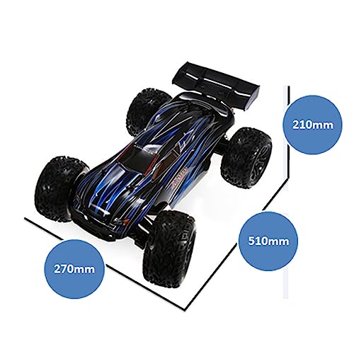 Jlbracing Cheetah 21101 1:10 RTR Brushless RC Truck, 80km/h High Speed with 120A ESC, 4WD Off-Road Monster Truck IPX7 Waterproof, Electric RC Car for Adults - All Terrain for Snow/Sand