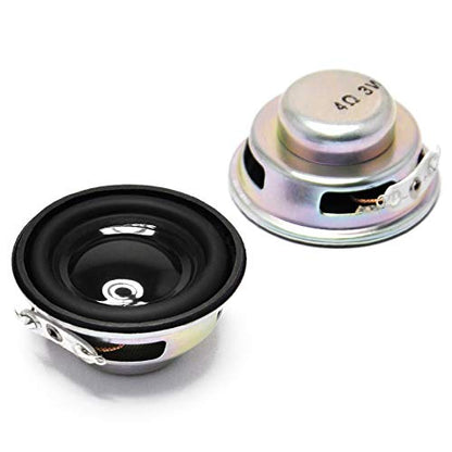 Gikfun 4Ohm 40mm Diameter 3W Full Range Audio Speaker Stereo Woofer Loudspeaker for Arduino (Pack of 2pcs) EK1794