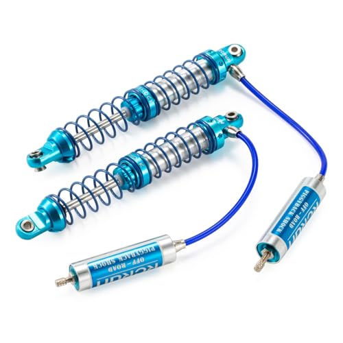 Adjustable Oil Piggyback Shock Absorber 70-123mm with Remote Reservoir for 1/10 RC Crawler Axial SCX10 Wraith CAPRA RR10 TRX4 (96mm 2pcs) - color: 96mm 2pcs