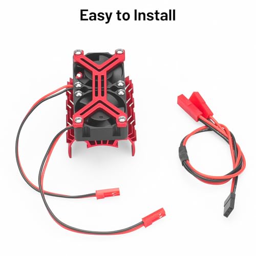 daitoku 540 550 3650 3660 3670 Motor Heat Sink Cooling Fan 15000 RPM RC Motor Cooling Fan 36mm for 1/8 1/10 SCX10 TRX4 Tamiya
