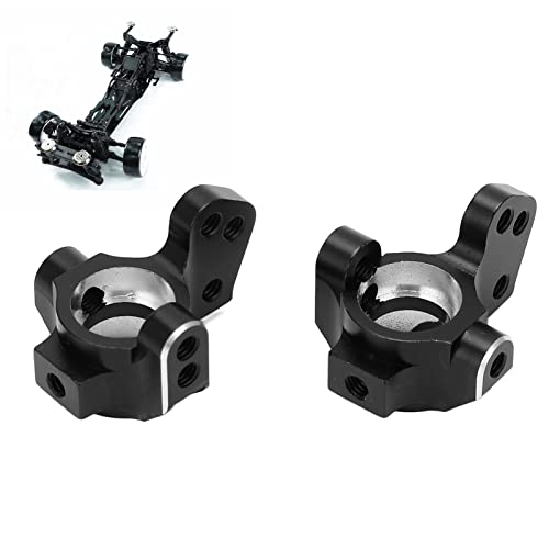 Pilipane 1 Pair Aluminum Alloy Metal Front Steering Cups, Upgrade Parts for 3Racing Sakura D5 1/10 RC Car