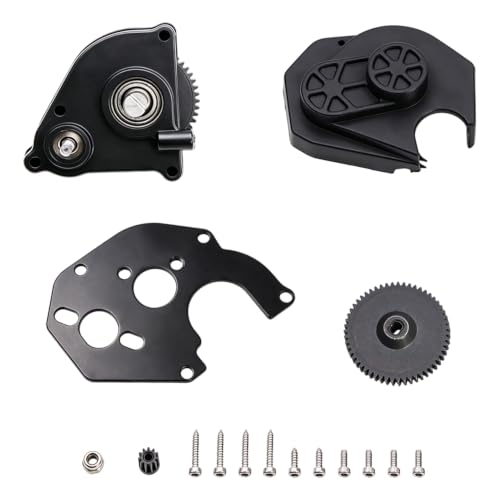 1/24 Plastic Complete Transmission Gearbox with Steel Gears for Axial SCX24 | Gear box for RC Crawler Axial SCX24 Deadbolt C10 JLU Gladiator Bronco Upgrade