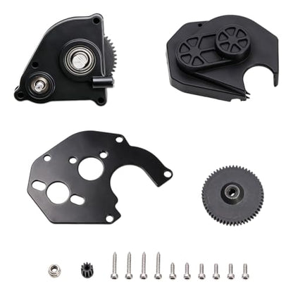 1/24 Plastic Complete Transmission Gearbox with Steel Gears for Axial SCX24 | Gear box for RC Crawler Axial SCX24 Deadbolt C10 JLU Gladiator Bronco Upgrade