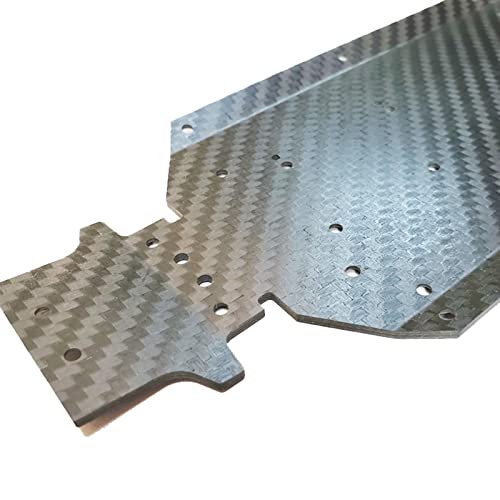 DYNWAVE Carbon Fiber Chassis Skid Plate DIY Replacement for 144001 RC Crawler Car Parts Remote Control Vehicle Accs, and Spare Parts