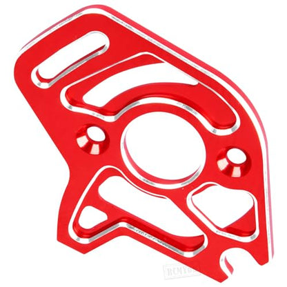 Aluminum RC Motor Mount Upgrades Part for 1/10 Slash 4x4/Slash 4x4 VXL,Alloy Motor Plate Hops Up,Red - color: Red - Upgrades Part