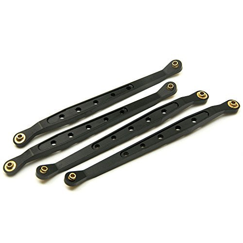 8Pcs Lower & Upper Suspension Link Linkage Set for 1/10 Axial Wraith 90018 | Aluminum Alloy,Length (center distance between two holes):123mm,3mm Ball End Hole