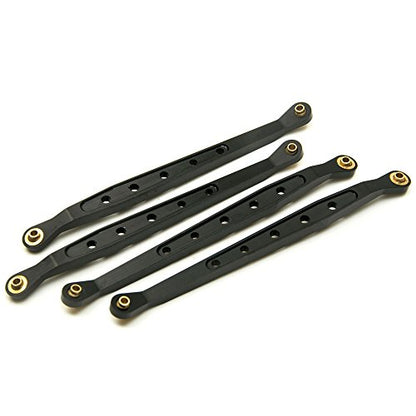 8Pcs Lower & Upper Suspension Link Linkage Set for 1/10 Axial Wraith 90018 | Aluminum Alloy,Length (center distance between two holes):123mm,3mm Ball End Hole