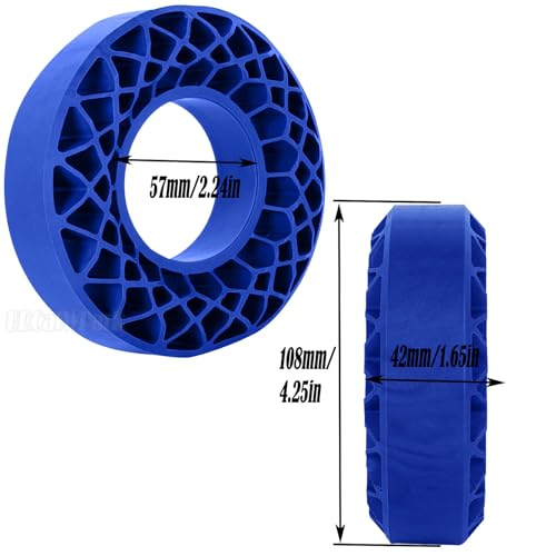 RC 1.9" Waterproof Silicone Wheel Tires for 1/10 RC Crawler Car,SCX10 TRX4 Capra RXB10 TF2 Gen7 Gen8,BRCatWPark RC 1.9" Tires Waterproof Inner Filler,Navy Blue