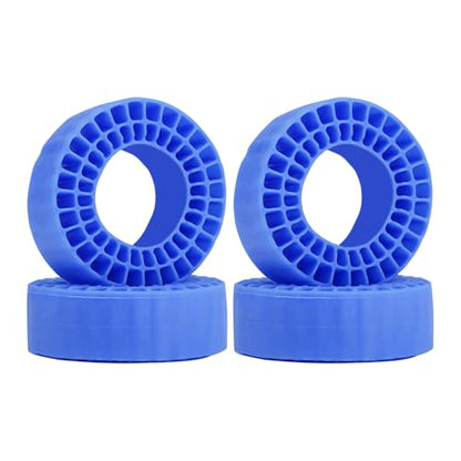 DJX 4PCS 1.0 Inch Tire Inserts Silicone Rubber Insert Foam Waterproof for 56-58mm*22-24mm 1.0'' Tire (Blue) - color: Blue