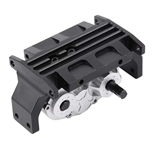 RC Transmission Gearbox, Metal Gearbox Transfer Case with Mount for SCX10 / D90 1/10 RC Crawler Car