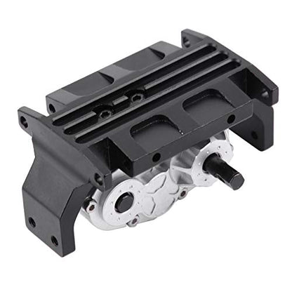 RC Transmission Gearbox, Metal Gearbox Transfer Case with Mount for SCX10 / D90 1/10 RC Crawler Car