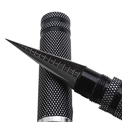 Hole Puncher Black Car Body Shell Hole Opener Expanding Reamer 0-13mm Puncher Drill DIY Tool with Size Indicator for RC Car Ship Aircraft Model