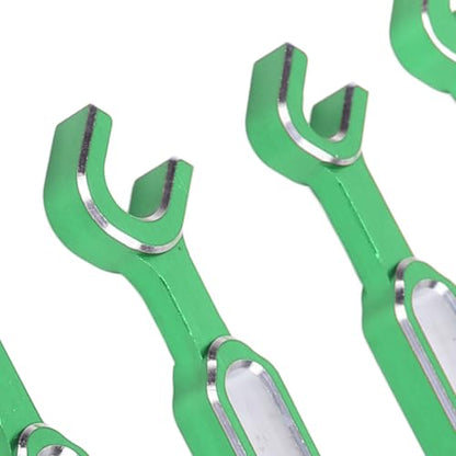 4PCS RC Turnbuckle Wrench, 3.0 3.2 3.5 3.7 4.0 5.0 5.5 6.0mm RC Wrench, Aluminum Alloy Turnbuckle Nut Ball Joint Remover, RC Universal Repair Tool (Green) - color: Green
