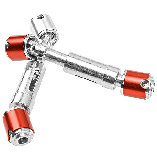 2Pcs Vgoohobby Metal Drive Shaft Transmission Axle Compatible with Axial SCX10 D90 90028 Tamiya CC01 1/10 RC Crawler Car (63mm-74mm)