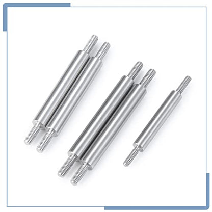 RC Stainless Steel Suspension Links Chassis Linkage Set | For Kyosho Mini Z 4x4 1/18 Scale Jimny 1/24 Scale Wrangler