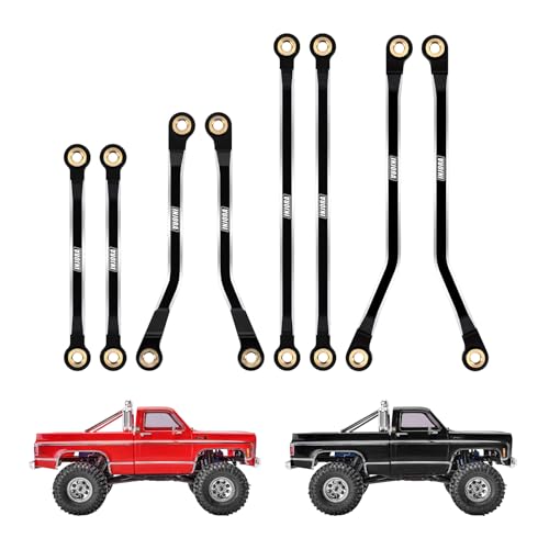 INJORA Aluminium High Clearance Links for TRX4M High Trail K10 F150（Black） - color: Black
