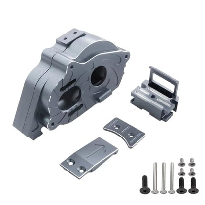 Center Gearbox 57T Diff Metal Upgrades for Mojave 4S for BLX 1/10 | RC Car Upgrades Modify Repair Parts with metal gearbox and 57T diff smooth torque split heat control(Titanium 2) - color: Titanium 2