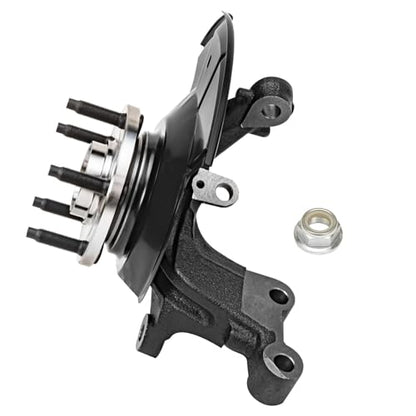 Detroit Axle - FWD Front Right Steering Knuckle CV Axle for 11-14 | Ford Edge, 11-15 Lincoln MKX, Passenger Side Steering Knuckle & Wheel Bearing Hub CV Axle 2011 2012 2013 2014 Replacement - size: 2UX48706/Pair