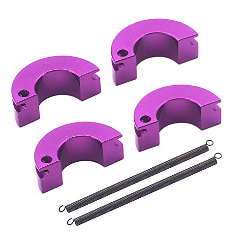 2Pack Vgoohobby Metal Engine Clutch Shoe Spring Upgrade Part Compatible with HSP Redcat Racing Himoto Traxxas 1/10 RC Nitro Racing Car Truck (Purple) - color: Purple