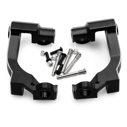 7075 Aluminum C-Hubs for Traxxas 1/16 Mini Maxx & Mini Slash 4X4 Replace 10732 High Strength Lightweight Steering Knuckle Black - color: Black