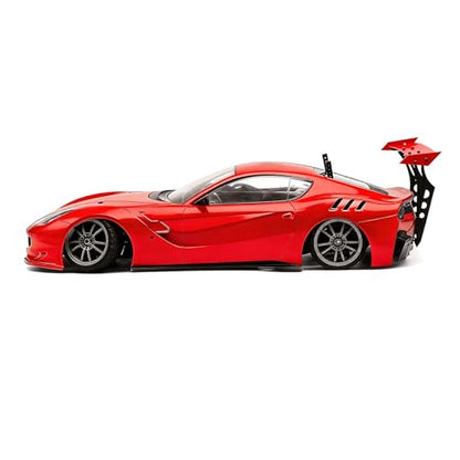 1/10 RC Car Spoiler, Aluminum Alloy Rear Wing, Universal Metal Tail Wing for 1/10 Scale On-Road Drift Racing Car, TT01,TT02,4-TEC, Red