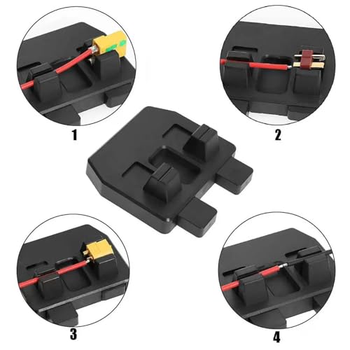 for T Plug Connector Xt30 Xt60 Xt90 Ec5 for Rc Car Abs Black Soldering Tool Holder Welding Upgrade Parts RC Car Repair Kit