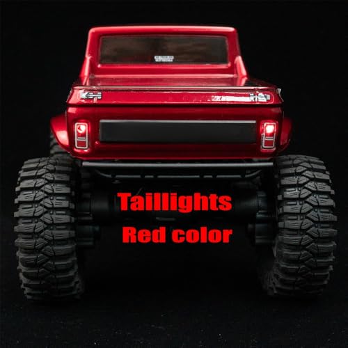 LED Headlights Taillight Front&Rear Lamp Light Kit for 1/18 Redcat Ascent RC Crawler Car Upgrades Parts