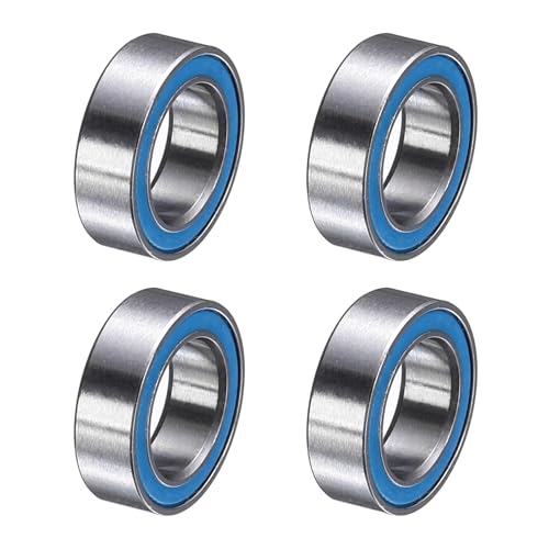 uxcell 4 Pcs MR85-2RS Deep Groove Micro Bearing, 5x8x2.5mm Double Rubber Sealed Chrome Steel Small Bearings (ABEC5, Z4 Low Noise) - size: MR85-2RS