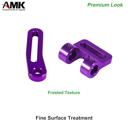 AMK Adjustable 1/10 Scale Bumper Mount Front Rear, Metal Bumper Set Complete for RC Crawler Body LCG Chassis Axial SCX10 II Element Enduro Gen7 Gen8 TRX6 TRX4 Upgrades (Purple) - color: Purple