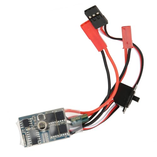 30A Highprecision PCB Compact Two Way Brush RC ESC Speed Controller for 1/16 1/18 /24 Car Boat (with Brake)