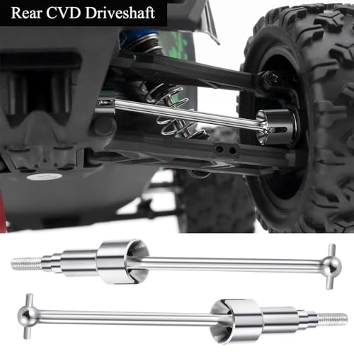 MORLORDY 4Pcs RC Front & Rear CVD Driveshaft Dogbone Joint Axle Shafts for 1/18 HBX 18859 18858 18868 High Speed RC Off Road Car Truck Upgrade Parts (Front & Rear)