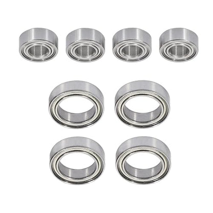 Double Rubber Seal for SG1603 SG1604 for UDIRC UD1601 UD1602 UD1603 UD1604 1/16 rc Car Spare Parts Accessories 8Pcs Steel Ball Bearing Set