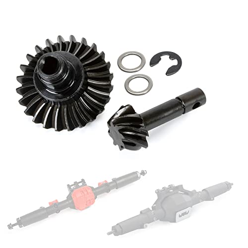 RC Bevel Gear, 24/8T Heavy Duty Overdrive Bevel Gear Set for 1/10 RC Crawler Axial SCX10 II AR44/45 Capra Portal Axle Spare Parts - color: 24/8T Bevel Gear