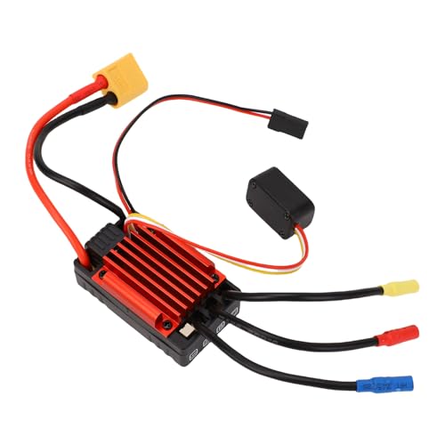 Brushless ESC, Water Proof 35A RC Speed Controller, Brushless Motor Controller with Programming Port Adjustable Braking Built in BEC for 1/18 Scale RC Cars Buggies Off Road On Road
