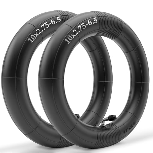 2pcs 10 Inch 10x2.75-6.5 Off-road Tire Rubber Inner Tube Suitable for Speedway 5 Dualtron 3 Hover-1 Alpha JOYOR S Hiboy Titan PRO Electric Scooter Explosion-Proof Shockproof Super-Grip - color: inner tube*2