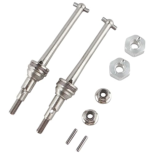 RC CAR 16410 Metal Front Universal Drive Shafts Accessories Spare Parts for H16GT H16DR H16BM H16 H16P H16E 16208 16209 16210 16207 JC16EP HP161S H17 1:16 Brushless RC Monster Trucks Vehicle