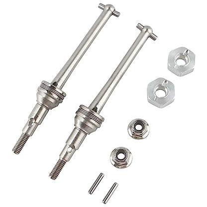 RC CAR 16410 Metal Front Universal Drive Shafts Accessories Spare Parts for H16GT H16DR H16BM H16 H16P H16E 16208 16209 16210 16207 JC16EP HP161S H17 1:16 Brushless RC Monster Trucks Vehicle