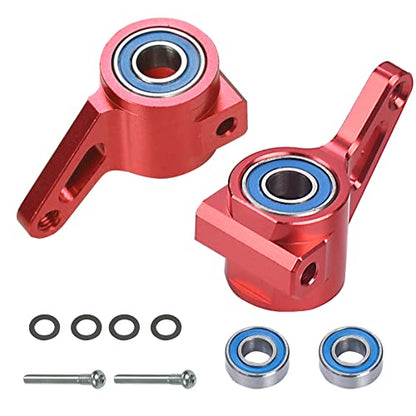 Hosim RC Alloy Steering Blocks RC Crawler Parts for 1/10 Slash,Stampede,Rustler and Bandit Slash Replacement Parts 3736(Red)
