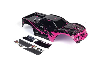 Custom Body Muddy Hot Pink Style Compatible for V1 Traxxas Maxx 1/10 4X4 4WD Truck Shell Cover(Truck not Included) MX-MHP-01
