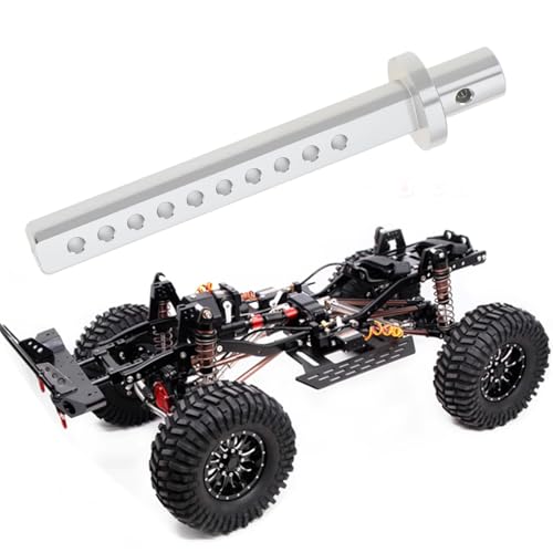 4Pcs RC Car Body Posts Mount Holder Column 1/10 RC Crawler Cars Parts Aluminum Body Post Mounts Compatible with Axial SCX10 90046 RC4WD D9 Silver - color: silver