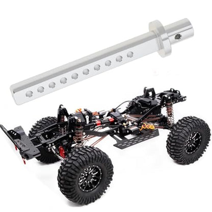 4Pcs RC Car Body Posts Mount Holder Column 1/10 RC Crawler Cars Parts Aluminum Body Post Mounts Compatible with Axial SCX10 90046 RC4WD D9 Silver - color: silver