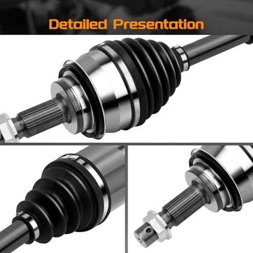 BRTEC Front CV Axle Shaft Assembly Compatible with Lexus GX460 2010-2022, GX470 2003-2009, Toyota 4Runner 2003-2022 4WD, FJ Cruiser 2007-2014 4WD, Tacoma 2005-2020, 66-5235