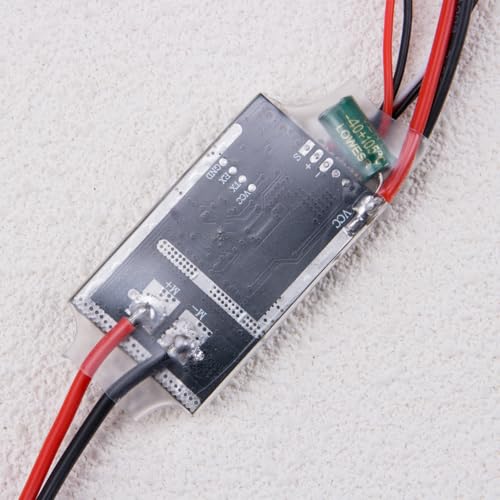ZORZA 1Pcs Bidirectional 10A Brushed ESC with Mid-Position Brake PWM Compatible for 2S-4S Batteries RC Brushed Motor Speed Controller for DIY Boats Tanks Cars