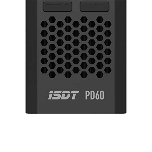 ISDT PD60S XT60 Connector 60W 6A Battery Balance Charger Type-C Input for 1-4S Lipo Battery，Life, Lilon, LiHv/Pb/NiMH Battery - XT60
