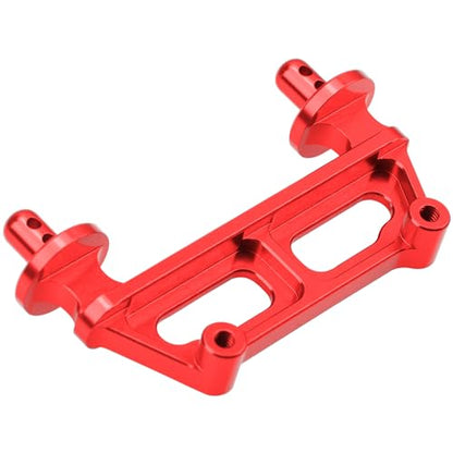 ShareGoo Metal Front & Rear Body Mounts Body Posts Compatible with Hyper Go H16BM H16DR H16 MJX 16207 16208 16209 16210 1/16 RC Car Upgrade Parts (Red) - color: Red