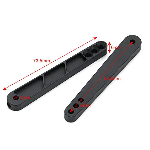 Alloy Rear Anti-Sway Bar Swaybar Set for 1/10 RC Axial Wraith RR10 Bombers (Black) - color: Black