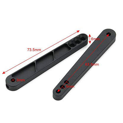 Alloy Rear Anti-Sway Bar Swaybar Set for 1/10 RC Axial Wraith RR10 Bombers (Black) - color: Black